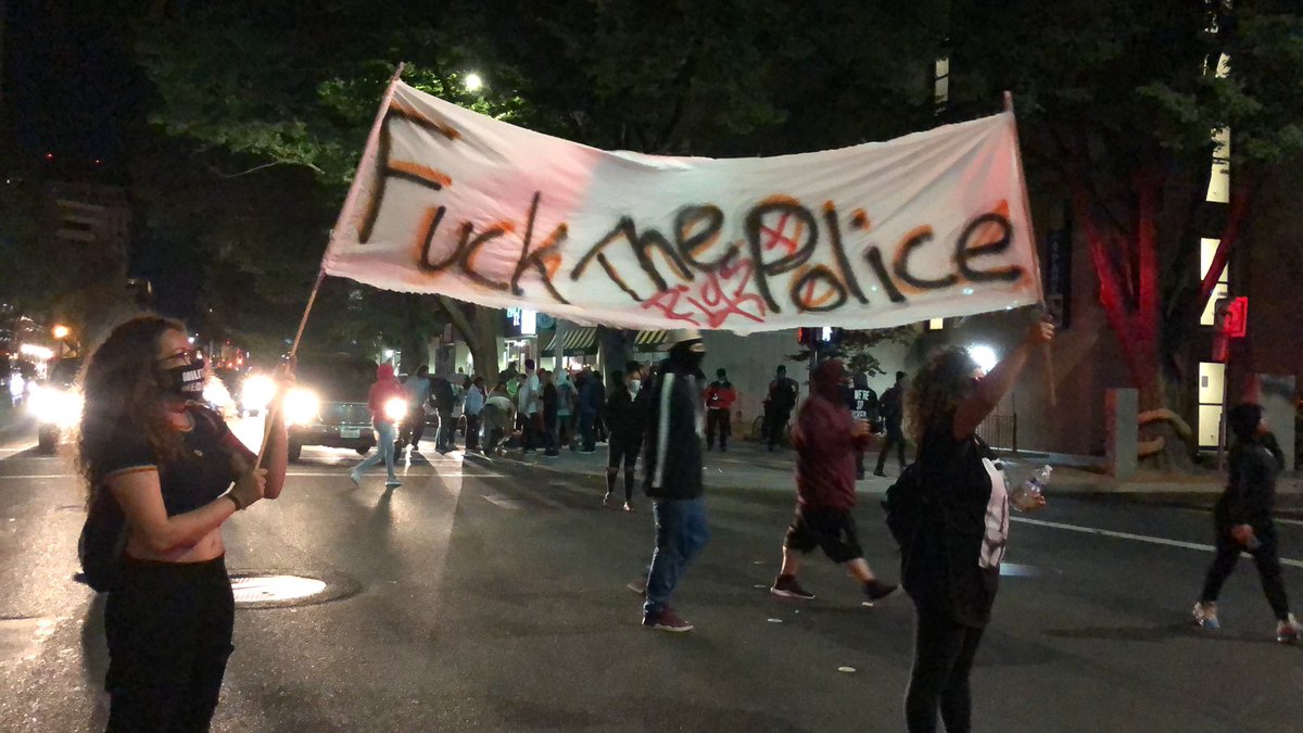 Protests heading toward midtown on J