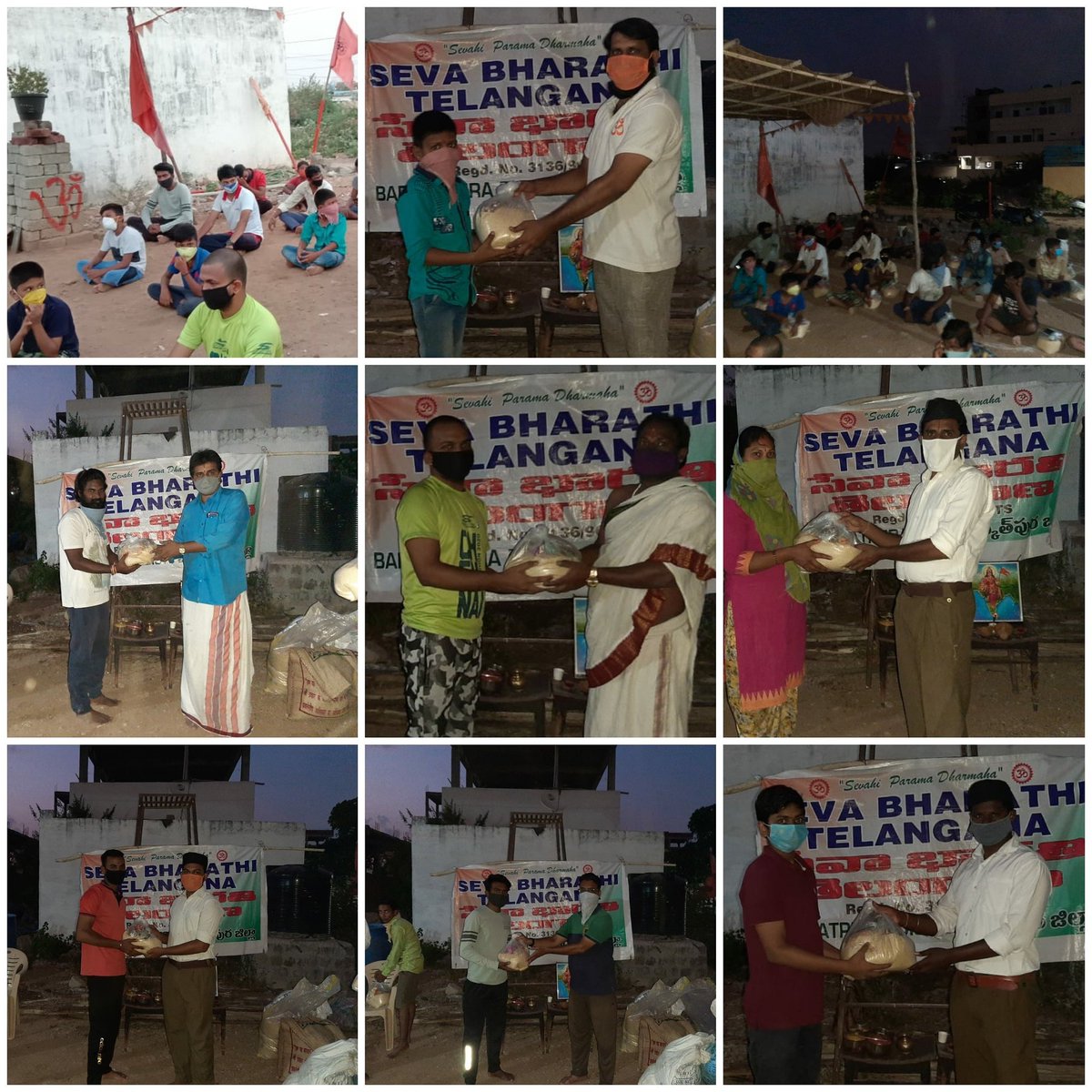 NethajiNareshK's tweet photo. May 30th 2020.
Gave 45 #Grocery kit to poor and needy #SevaBharathi & RSS volunteers in Venkateswara Swamy Temple at BalaKrishna Nagar(Seva Basthi-Slum)Ramanthapur.
Given Awareness #Sanitize
#Mask
#Physical Distance to #FightAgainstCorona.
#FindTheNeedy
#FeedTheNeedy
#FoodToNeedy https://t.co/PK3z55jA8C
