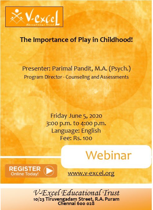 Play is a serious business for children:)) This talk is is about understanding how the play and what kind of play builds the future adult!