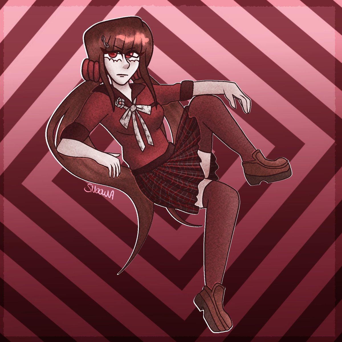 snoowva's tweet photo. I keep forgetting to post lmao #maki #makiharukawa #ndrv3 #danganronpa https://t.co/Ecox2TKd15