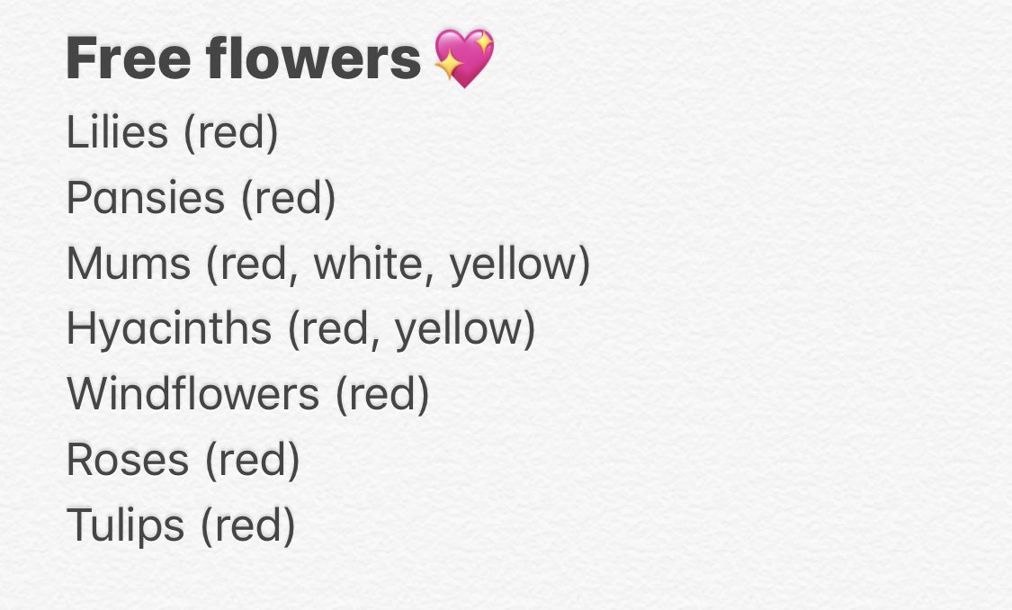 germinatorrr's tweet photo. Please DM me what you would like + your dodocode ☺️ #ACNHflowers #ACNH #animalcrossing #acnhtrade https://t.co/AltPu9yfFd
