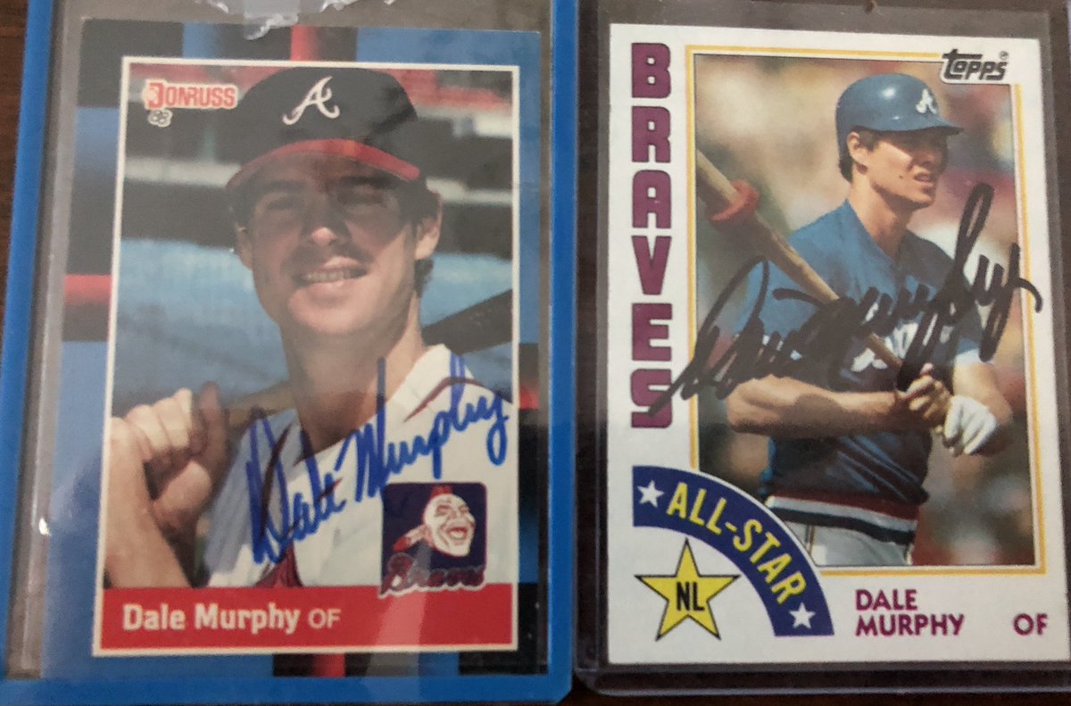 ND_BravesFAN's tweet photo. Scratched the Autographed Dale Murphy baseball cards itch. https://t.co/UZT3pY9Tzu