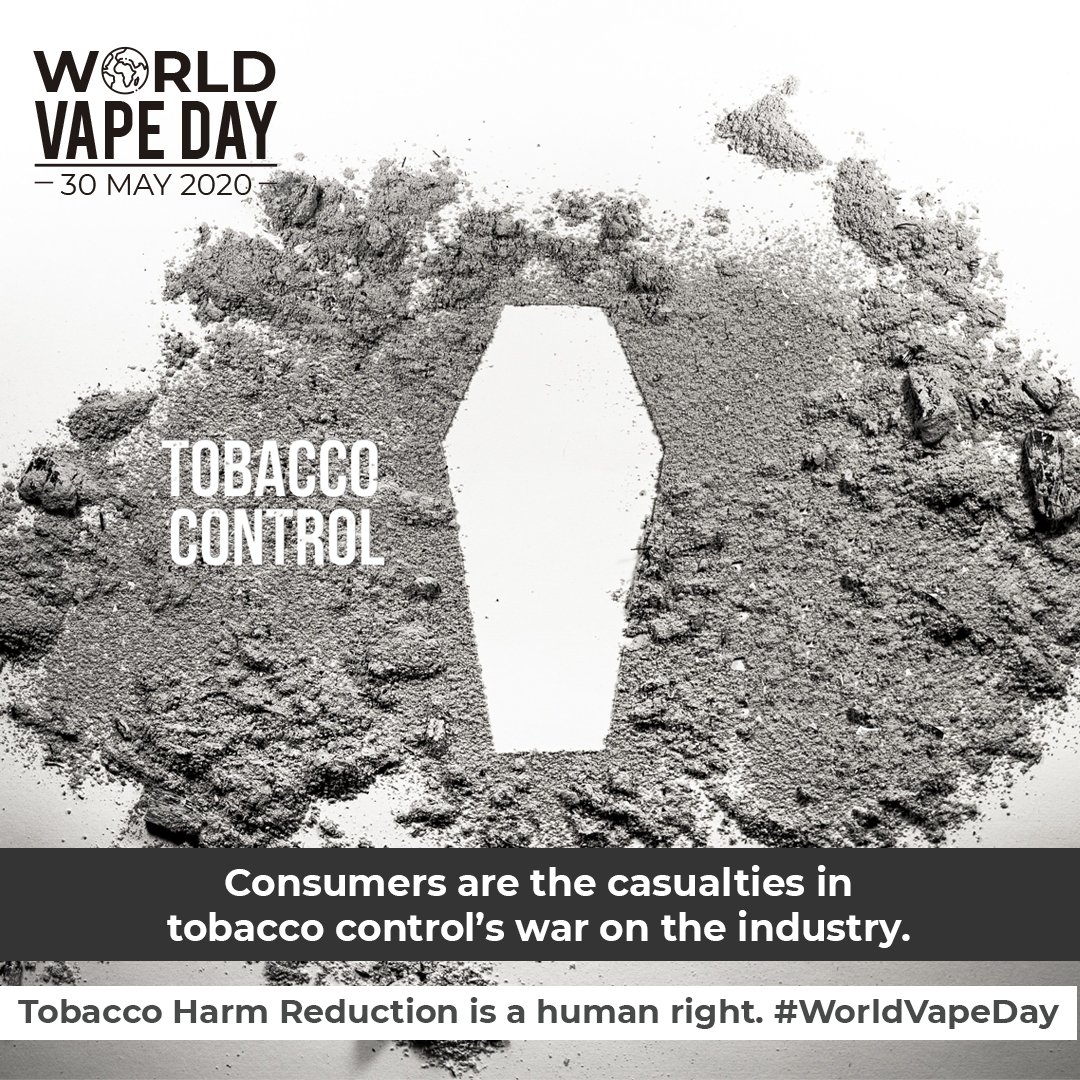 Unlike patches, pills &amp; hotlines, vaping is an existential threat to both tobacco taxes and the industry. The war on vaping protects a status quo where 8M people die from smoking each year. Anti-vaping crusades are fundamentally pro-death. #WNTD2020 #WorldVapeDay