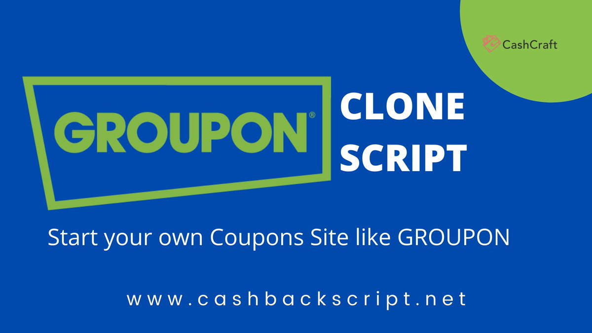 cashcraft_offl's tweet image. Entrepreneurs are starting to launch Coupon Business SIte like #Groupon
The Revenue of Groupon Company is $ 2.84billion 
CashCraft Offer #GrouponClone at affordable Prices. Grab it now &amp;gt; buff.ly/30cvdYY

#Couponscript #CouponSolutions #Brazil #Turkey #UK #UAE #USA #Qatar