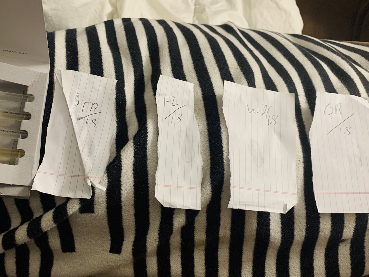 I have such a complex process for sampling new fragrances. <a href="/anotherfrgrance/">A. N. OTHER</a>