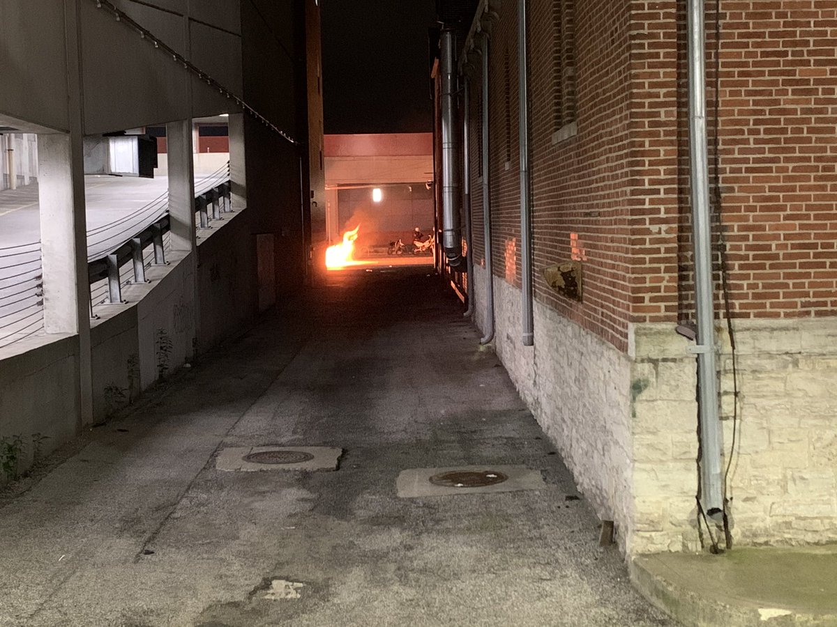 Another fire. Appears to be along Georgia St. Spotted it through a parking garage