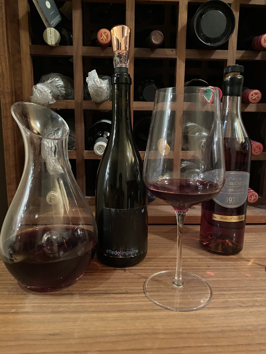timlims's tweet photo. Decided to open my Twitter NHO wine. Surprised that it’s held up after 10 years! https://t.co/1yxlZfusN4