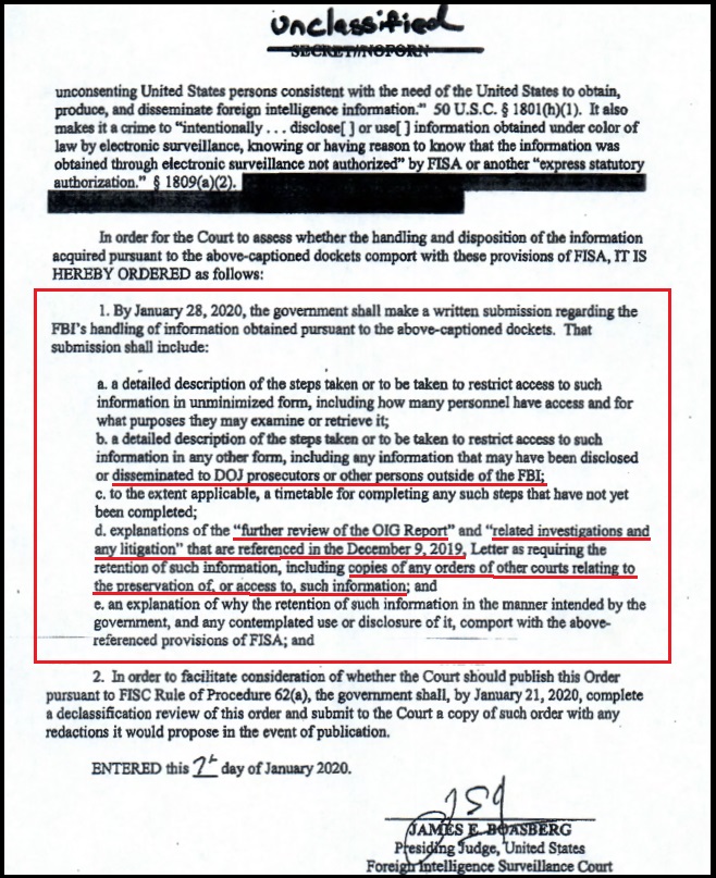 13. Remember that FISA Court-ordered sequestration of evidence from the FBI exploitation of the FISA application used against Carter Page? https://www.fisc.uscourts.gov/sites/default/files/FISC%20Declassifed%20Order%2016-1182%2017-52%2017-375%2017-679%20%20200123.pdf