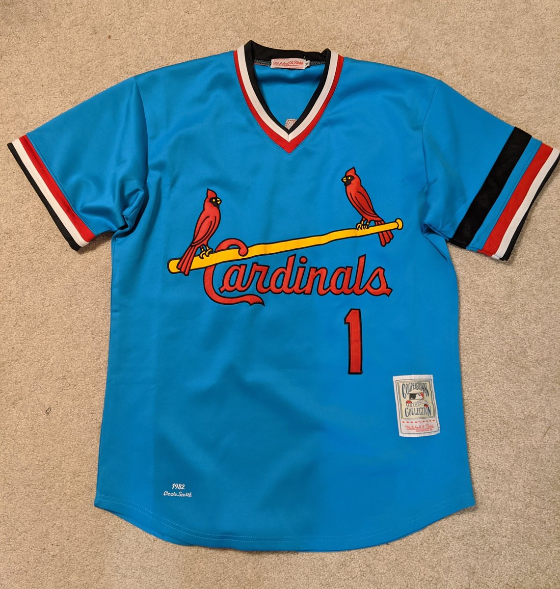 ozzie smith blue jersey