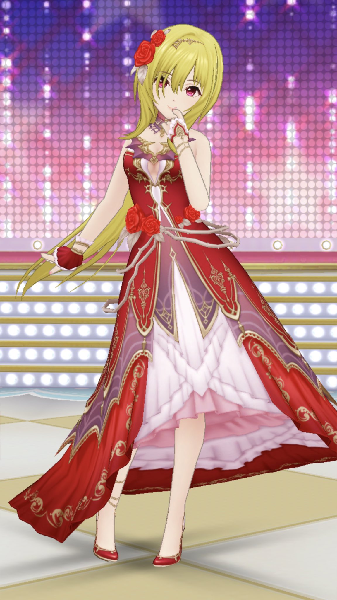 デレステ 黒埼ちとせ【緋薔薇の令嬢】コスプレ衣装⭐︎ウィッグ・靴付きフルセット⭐︎ カヤキス on X: 