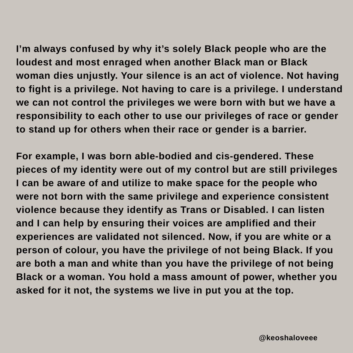 Keoshaloveee's tweet image. If you missed my speech today at the opening ceremony for the Toronto protest, here is the written copy: #BlackLivesMatter