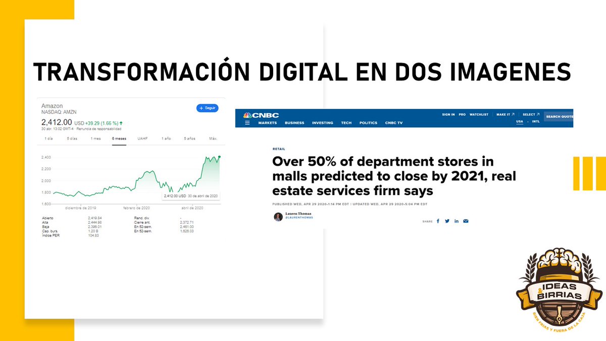 Varios nos preguntaban sobre la grabación del Webinar: "La transformación digital de la empresa y el consumidor ante el COVID-19" realizado por <a href="/_digitalinsight/">Digital Insights</a>, así que aquí se los dejamos: youtu.be/EwAVwSOngsE - suscríbanse a nuestro canal de YouTube #ideasybirrias