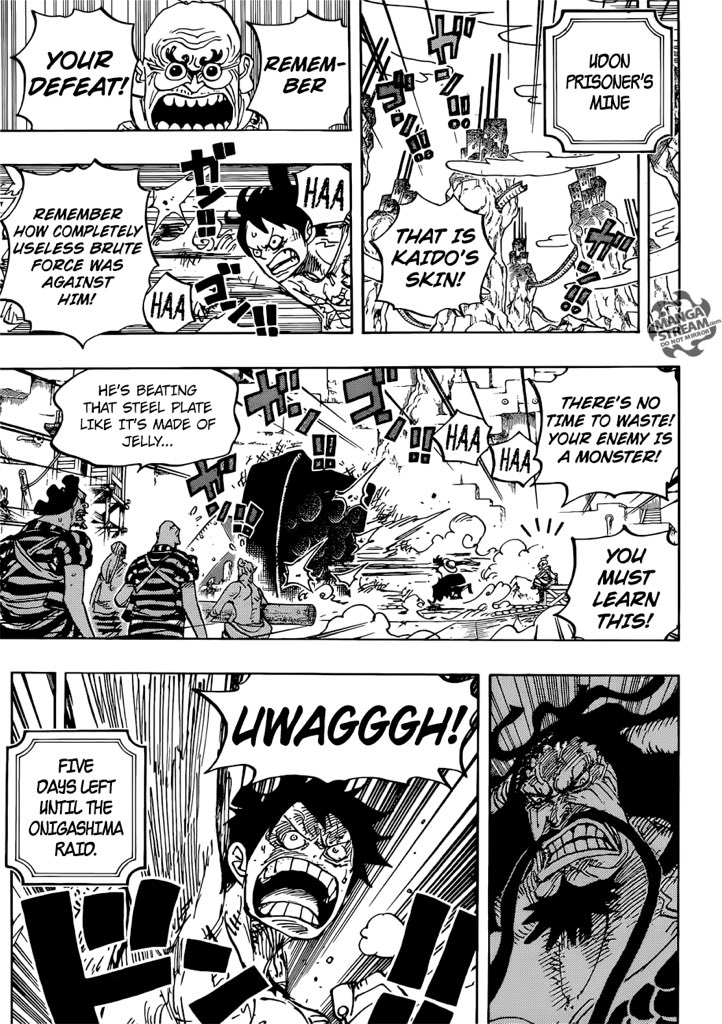 Oda systematically refused to give Zoro a specific personal grudge against Kaido (but has no problem doing so for Orochi) in fact the only time he mentioned fighting Kaido it’s as a group. While Luffy throughout the arc was focused on one target to defeat and it wasn’t Orochi