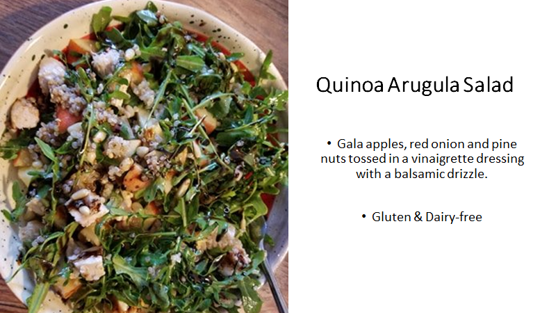MisfitsCreation's tweet photo. Introducing the Quinoa Arugula Salad 
Packed full of protein, minerals &amp; nutrients.  
It is also Gluten &amp; Dairy Free. 

Available at Fraser Valley Cafe-West
#ABTPod2 #ABTatUFV #FVHype https://t.co/O4YKouvsgw