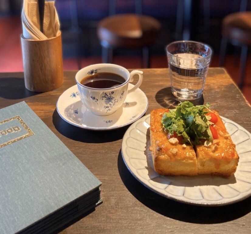 sakurabe's tweet photo. 5月7日にソフトオープンしたTHE BELLWOODでモーニング！トムヤムトーストをいただきました！
#bellwood #shbuya #morning
#thebellwood #thesgclub #渋谷 https://t.co/zfQvnj4wOW