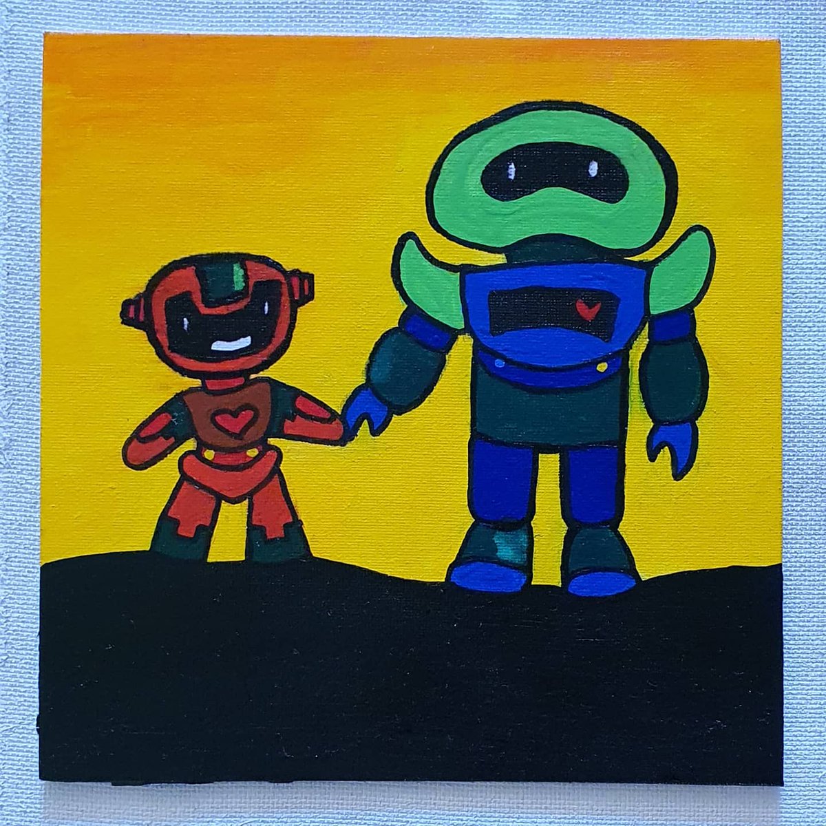 natashayong's tweet photo. How wonderful it is to be #lovedbygod, to #receivetheholyspirit and to be #calledtoserve 

#pentecost #spreadthegospel even at home!

#robotseries #robotart #chosenandcalled https://t.co/XicfmrYkAN