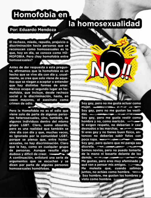 PrismaQueer's tweet photo. HOMOFOBIA EN LA HOMOSEXUALIDAD
Por: Eduardo Mendoza
Disfrútala y Comparte
👇🏼👇🏼👇🏼👇🏼
https://t.co/drEclCPhJJ
#RevistaPrismaQueer #SomosPrismaQueer #FamiliaPrismaQueer #PrismaQueer #Edicion15 #DiaInternacionalContraLaHomofobia #HomofobiaEnLaHomosexualidad https://t.co/7URQu63s5W