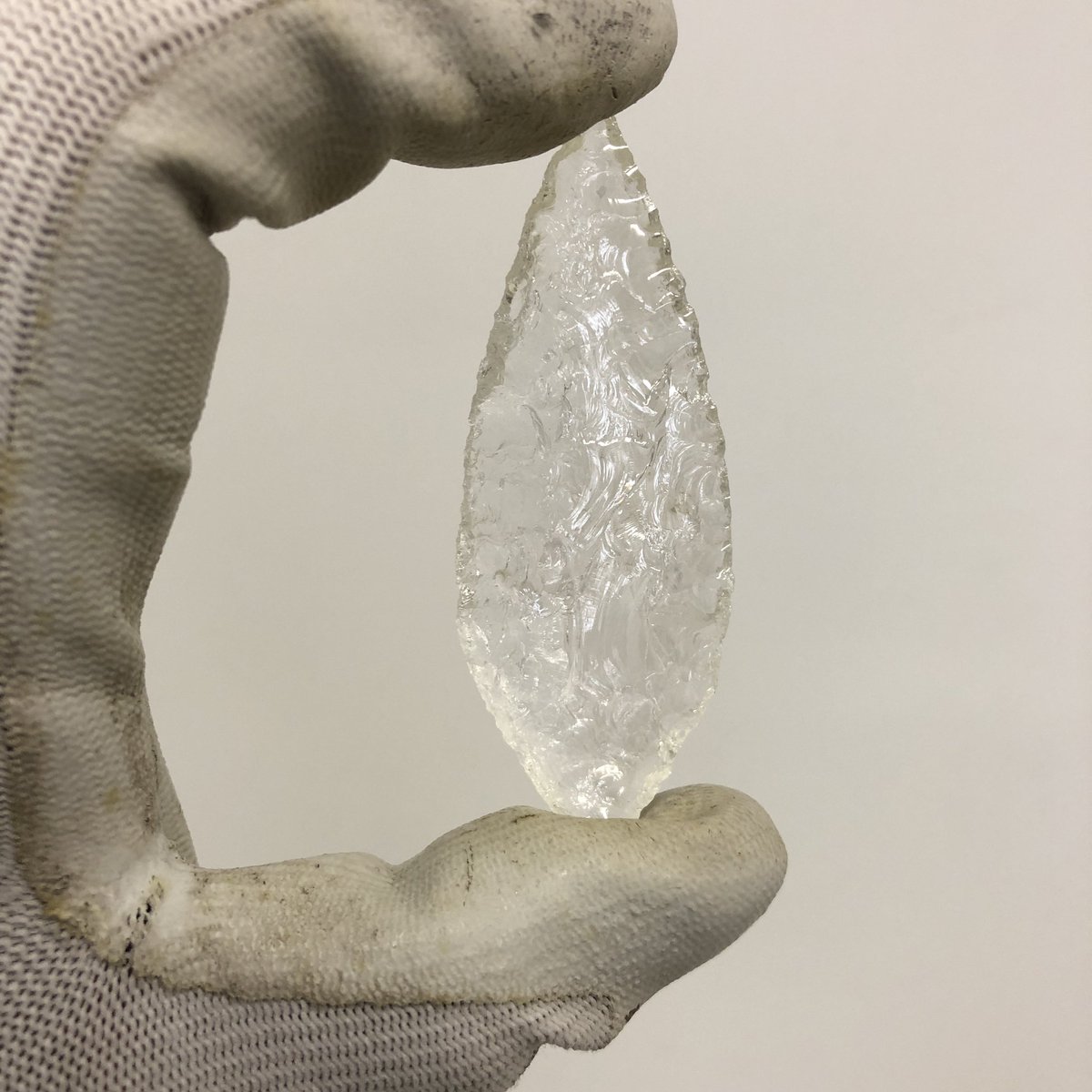 岩宿の石器 ２つ目は黒曜石製 岩宿遺跡 岩宿博物館 打製石器 黒曜石