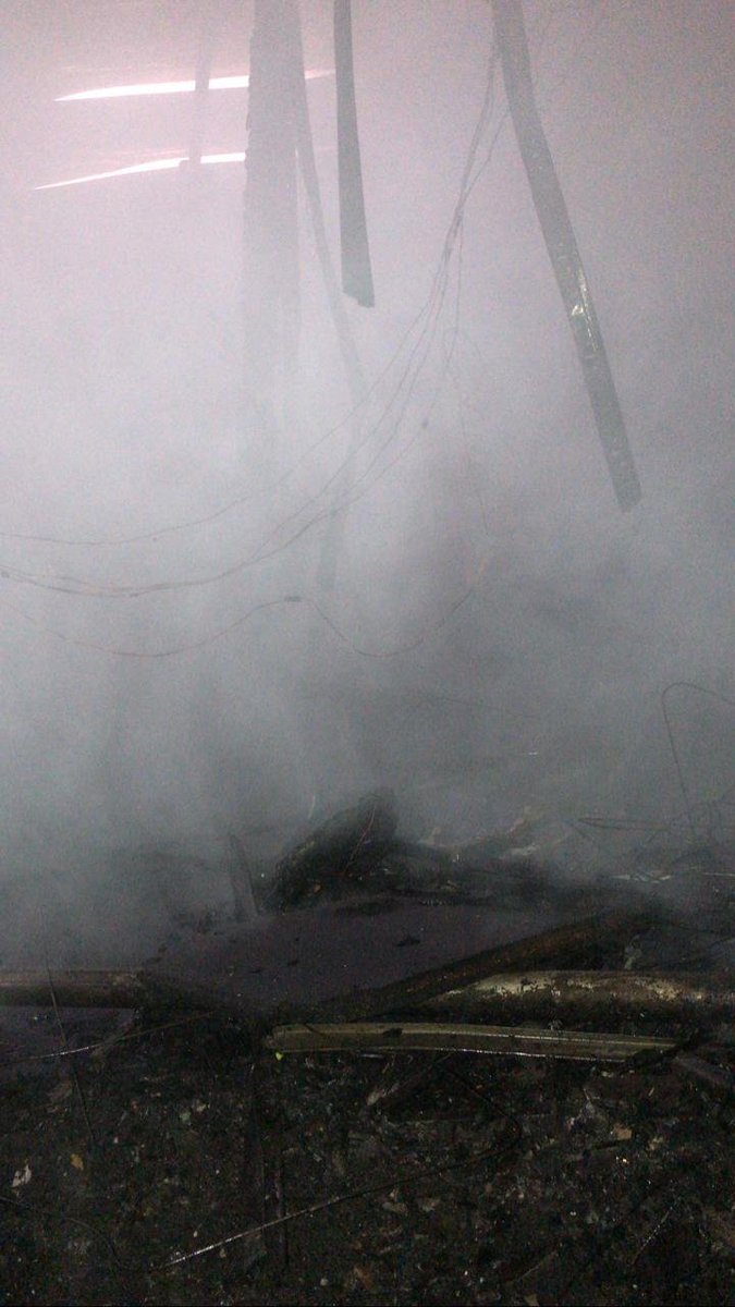 Fire breaks out at Army Canteen in Delhi Cantt area. 8 fire engines rushed to the spot. (ANI