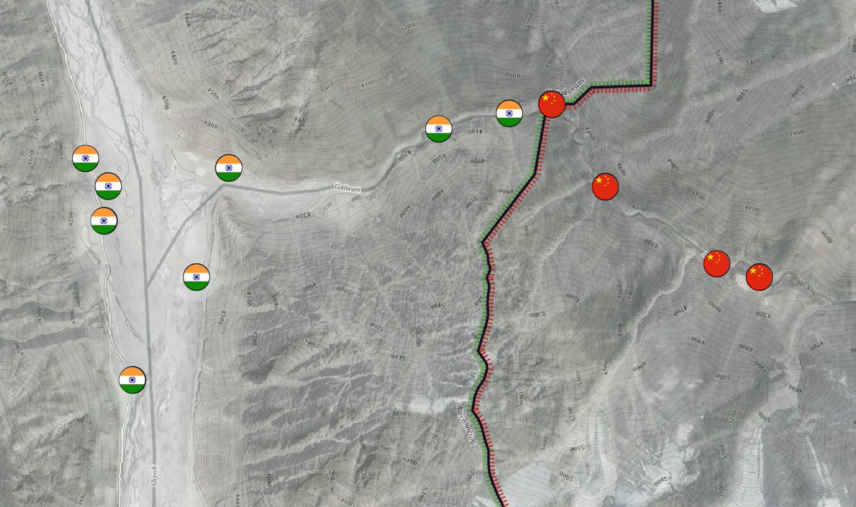 Even in Galwan Valley PLA has come to LAC being preturbed at Construction of road to Daulat Beg Oldi Sector. Yet there has been no tresspassing at Galwan valley too Indian positions have been fortified.