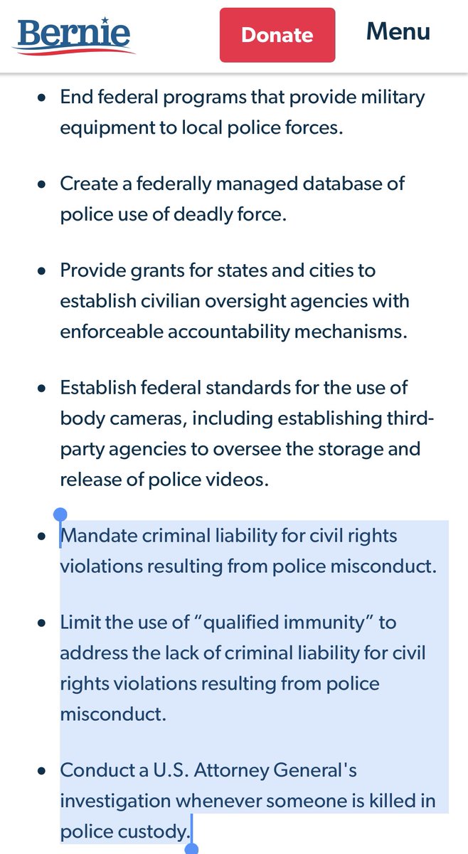 Lots of good ideas over on the Bernie platform page. 

I’d love to see fewer platitudes and more talking in these terms. 

berniesanders.com/issues/crimina…