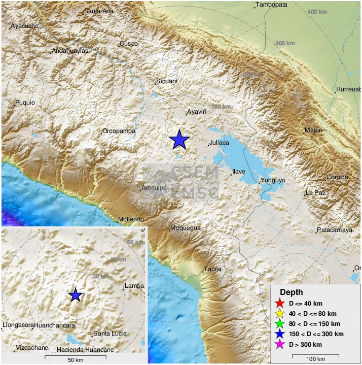 Emsc On Twitter Felt Earthquake Sismo M6 2 Strikes 141 Km Ne Of Arequipa Peru 10 Min Ago Please Report To Https T Co K6tn3oxgoe Https T Co Zgtcowneqe