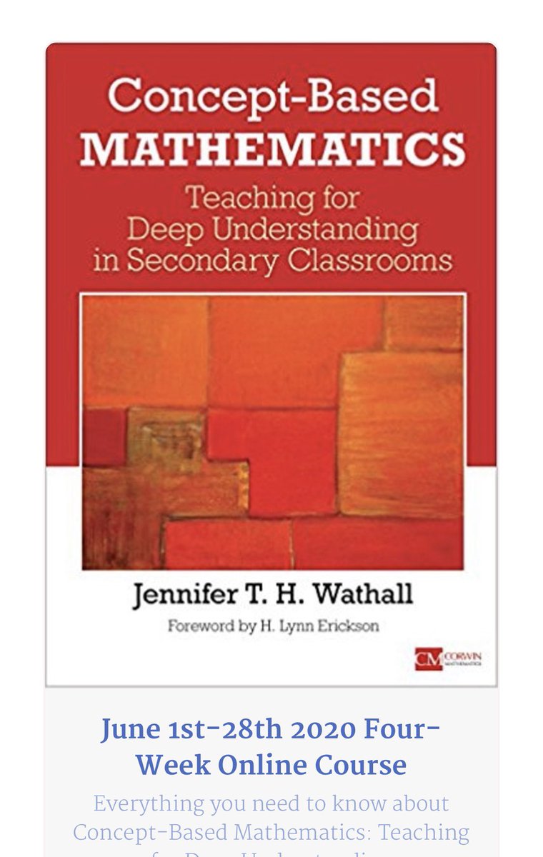 I'm so excited to collaborate online with educators from Canada, Singapore, China, Hong Kong, Australia and South Korea for the next four weeks on conceptbasedmathematics.com/p/cbcmathf1
 #educators 
#transformlearning 
#transformpedagogy
#education 
#conceptbasedmath 
#conceptbasedlearning