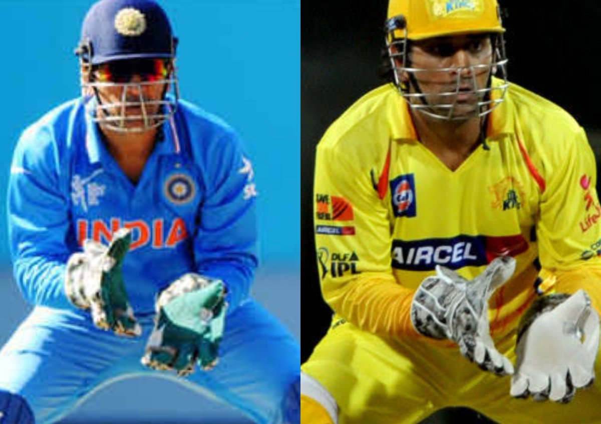 A few coincidence pics of  @msdhoni in blue & in yellowFollow this thread (Don't forget to share ur views)