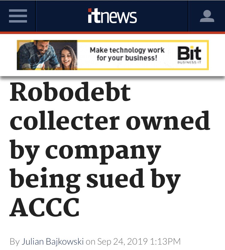 There were some big winners out of  #robodebt ...the privatised debt collectors, call centre operators and labour hire companies who Govt contracted to do  #robodebt work. It’s a reminder that  #privatisation does not work.  #auspol  #insiders