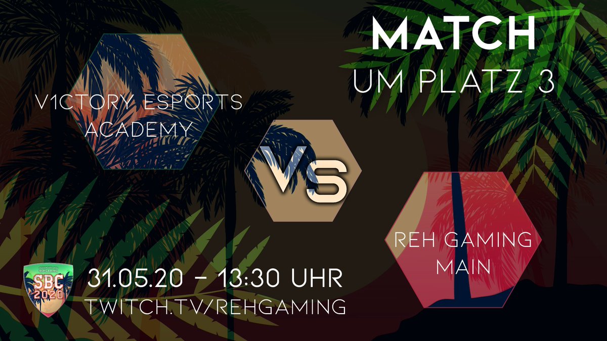 REHGaming's tweet photo. Heute finden die letzten zwei Spiele im #SpringBreakCup statt!
Freut euch um 13:30 Uhr auf das Spiel um Platz 3: @V1CTORY_Esports AC 🆚 @REHGaming Main
@ThorsHeroR6 castet das ganze für euch auf unserem #Twitch Kanal: https://t.co/MWIpsCf4Lh
Schaltet ein! 💪🏼🙌🏼 https://t.co/3lGFdj5VYR