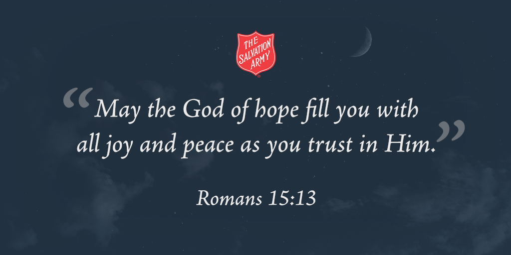 "May the God of hope fill you with all joy and peace as you trust in him, so that you may overflow with hope by the power of the Holy Spirit." - Romans 15:13 #SundayInspiration