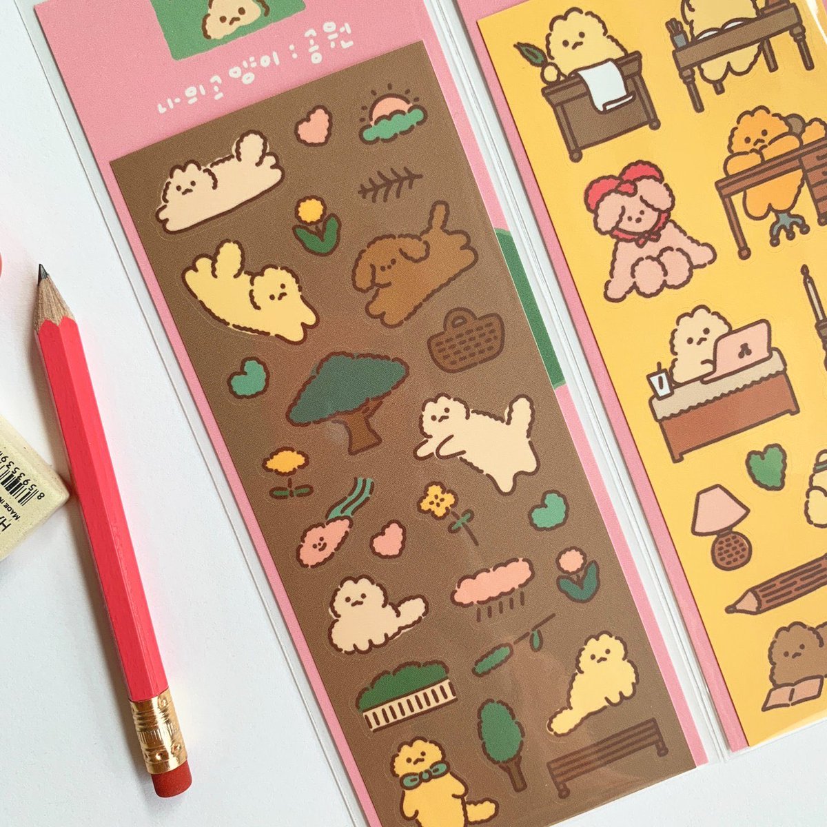 고양이빵팩 5 stickers, 2 postcards, 1 memo pad