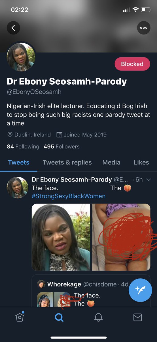 3)As a lecturer, I don’t see my white colleagues get racial harassment as I’ve been. I get death threats, a parody account (ebonyoseosamh)with my picture! racist & obscene posts that sexually objectify my Black femininity, with naked buts & talks of ‘black sexy woman.’ ...Minor?