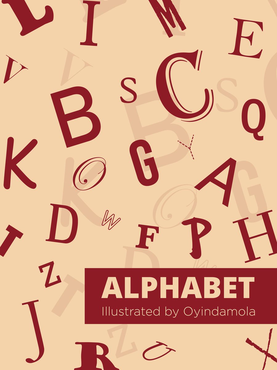 I spent a considerable amount of time working on this project. It's my baby and I am proud I saw it through. This is 'Alphabet' illustrated by Oyindamola. Please like and drop comments.