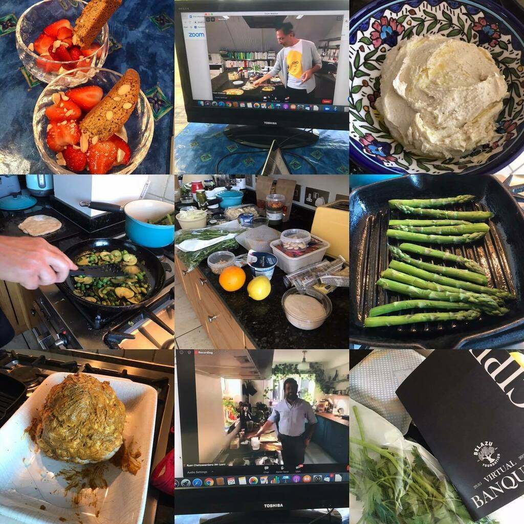 BreadBakerDani's tweet image. A virtual feast? I should say so. On Friday night we joined 1500 people across the country for @belazu_co #belazufeast to help raise £57000 for @chefsinschools_uk . Ingredients delivered by @wellockshome for us to cook 6 courses with 6 chefs. It was fast… instagr.am/p/CA2WaCEjwXO/