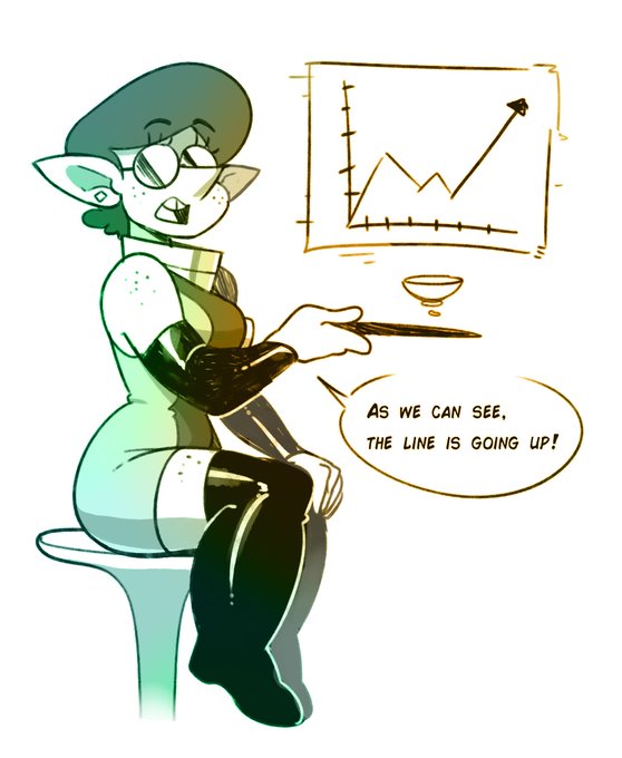 An astute observation in the meeting today. The Empress is gonna love the news.

#ocs 