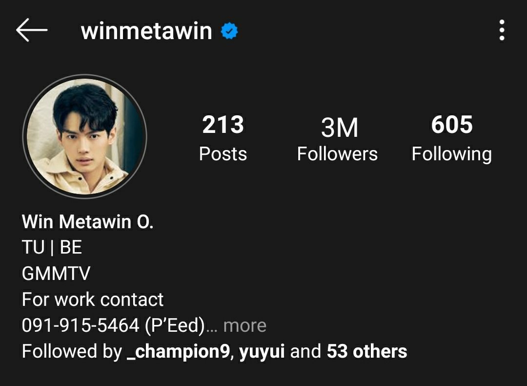 winmetawinphofc's tweet photo. Congratulations @winmetawin  for hitting 3Millions followers in IG.

#winmetawin #snowballpower
#LoveWin3Million https://t.co/8jS0LNrRf4