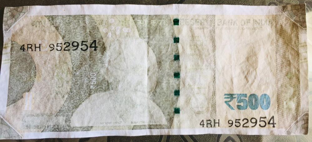 mradarshjain1's tweet image. Forgot to remove 500 rupee note from my pant&apos;s pocket and it mistakenly went into washing machine.

The print on the note got washed off when it came out of the machine.

#Fake500Note
#PoorPrintofNotes

@RBI @DasShaktikanta @PMOIndia @nsitharaman @FinMinIndia @ianuragthakur