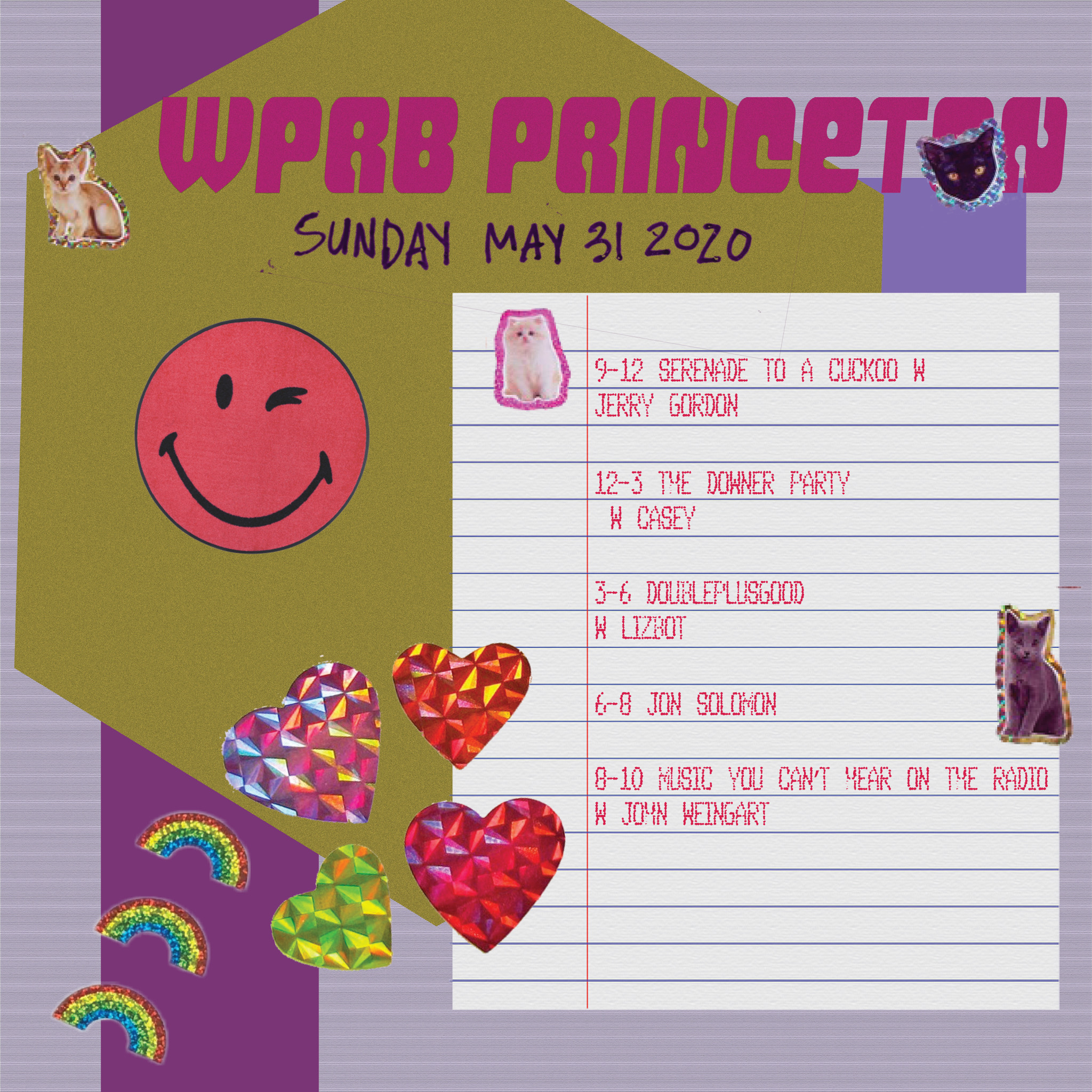 Wprb 103 3 Fm On Twitter Woop Woop It S A Party At Prb Today Check Out Our Line Up 05 31 2020 9 12 Serenade To A Cuckoo W Jerry Gordon 12 3 The Downer Party W twitter