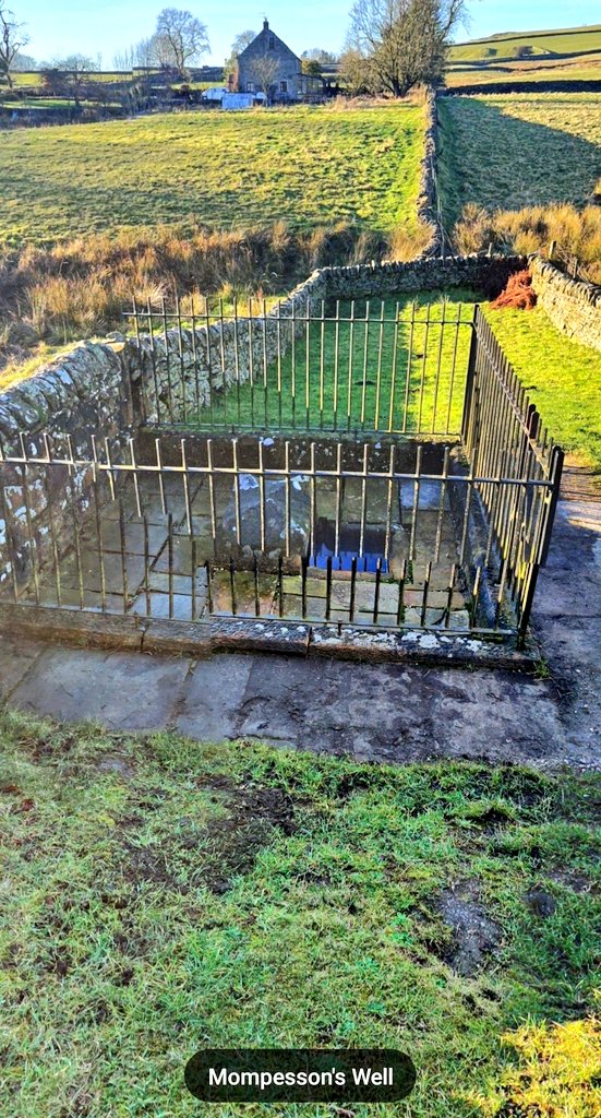 Mompesson's well to the north of the village was another place where food and medicine could be left by neighbouring residents. The coins were washed in the water to clean them off.  #WashYourHands    #SocialDistancing  #COVID19  #SecondWave