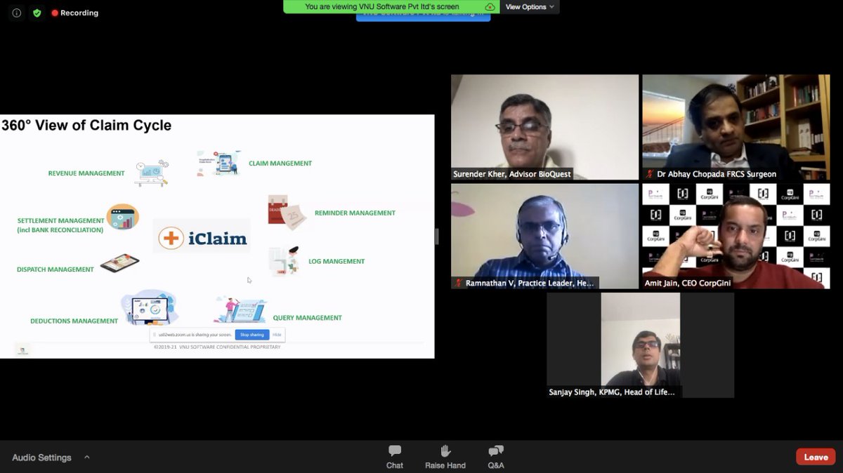 Startup pitching innovative solutions around #healthcare and #pharma.

Maneesh Kumar, Director, VNU Software