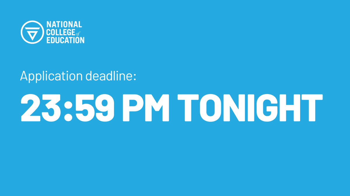 TheNCE_'s tweet photo. The Application window for our programmes closes TONIGHT. 

This is your last opportunity to join our incredible 2020 cohorts! 

Don't miss out - apply here https://t.co/7khDMLpyGu https://t.co/35Rf2WWcNq