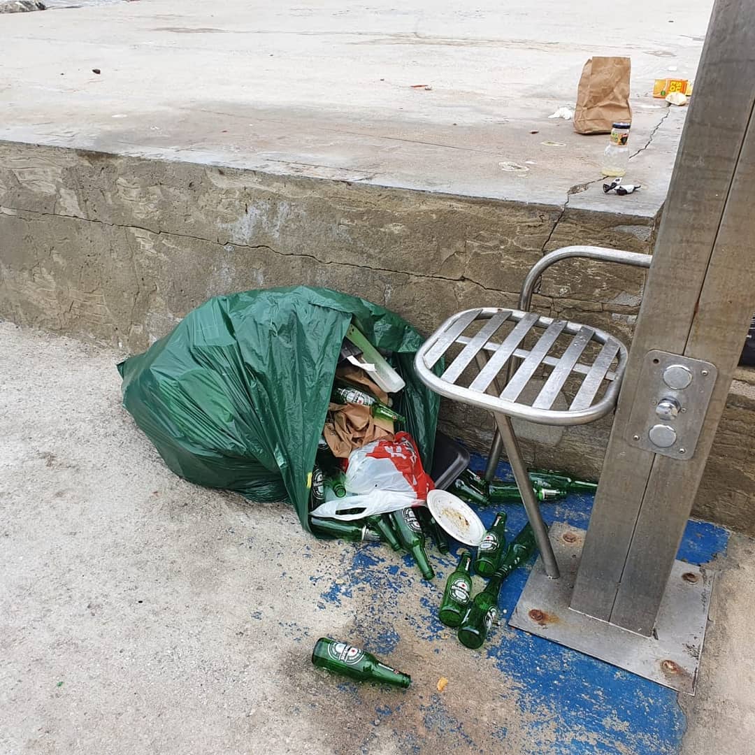 NautilusGib's tweet photo. Sad state of affairs this morning at #CampBay https://t.co/UKCTCkgnvh