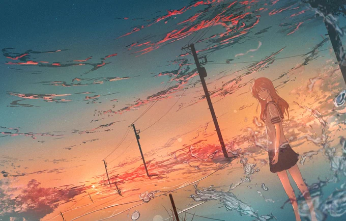 浜辺の少女 