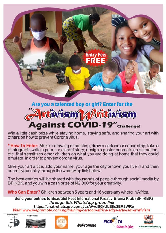 2020Promote's tweet photo. Parents, do you have any talented child(ren) in your life? 

Please encourage them to be part of history and contribute to the fight against COVID-19  through their art and writing, etc. Read the poster above carefully and apply NOW!
https://t.co/va6Ide52a7 https://t.co/GWnEoAYLQ5