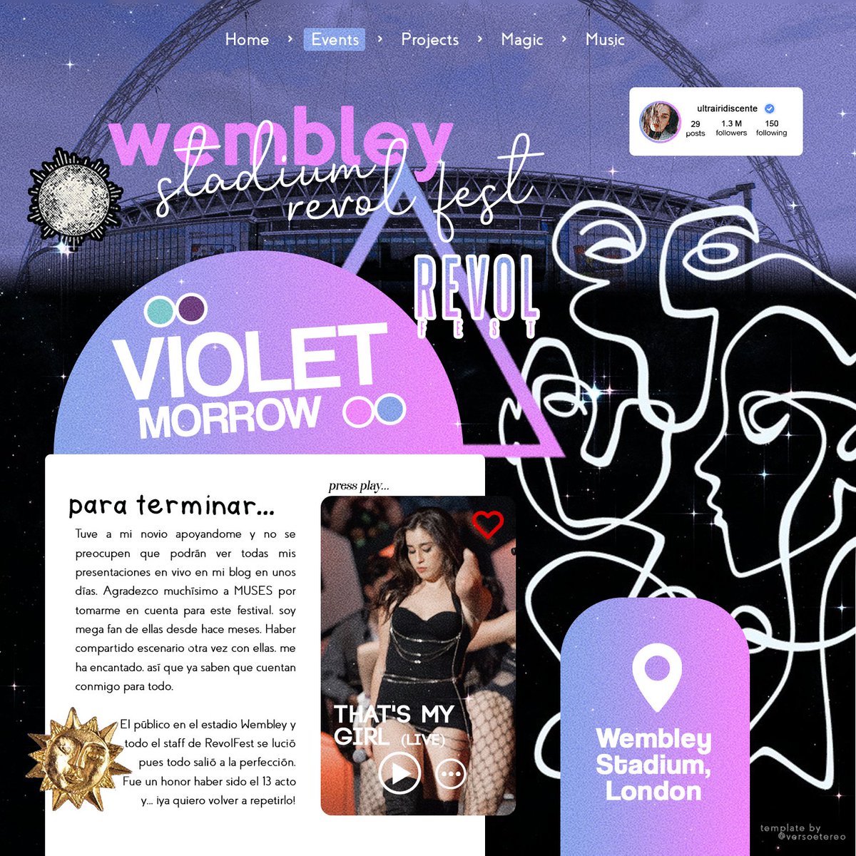 versoetereo's tweet photo. ⠀ ⠀ ⠀ ⠀  ‹revol𝒇𝒆𝒔𝒕› 
⠀ ⠀  𝗔 𝘄𝗶𝘁𝗰𝗵 𝗶𝗻 𝗥𝗲𝘃𝗼𝗹 𝗙𝗲𝘀𝘁;
El escenario de Wembley fue la cede de un festival lleno de poder femenino, pues de la mano de las musas y muchas otras artistas mostramos a Londres el talento que todas tenemos; ♡. 
#REVOLFEST https://t.co/qJMPijxNZP
