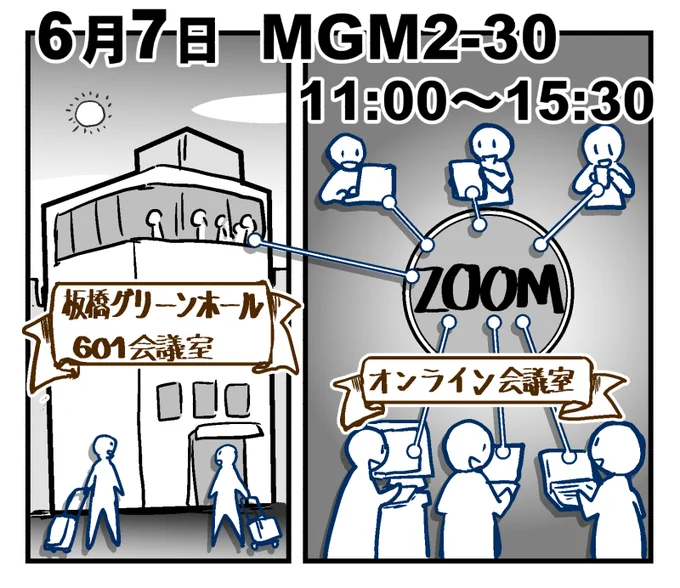 6月7日のMGM2-30が開催の場合は「併催企画」として、開催されない場合は「代替企画」としてMGM2の「オンライン会議」を実施します。この企画用の提案の募集しています。#MGM2_online のハッシュタグを使ってご意見をお寄せください。  