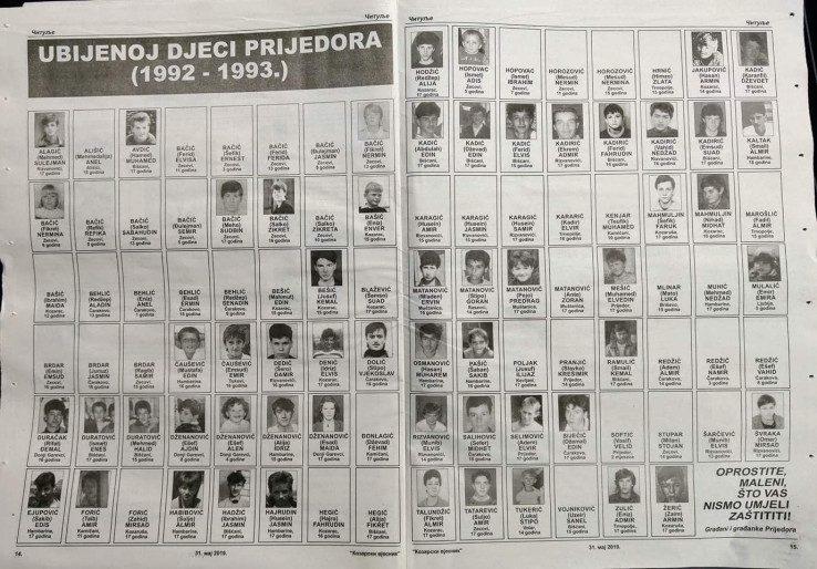 3/4Some of the murdered children of Prijedor. Notice how many fields are empty? All pictures of them were destroyed, along with their toys, homes, bodies.Only trace of their existence is our memories. That's what "Never forget" means. Never forget the genocide in Bosnia!