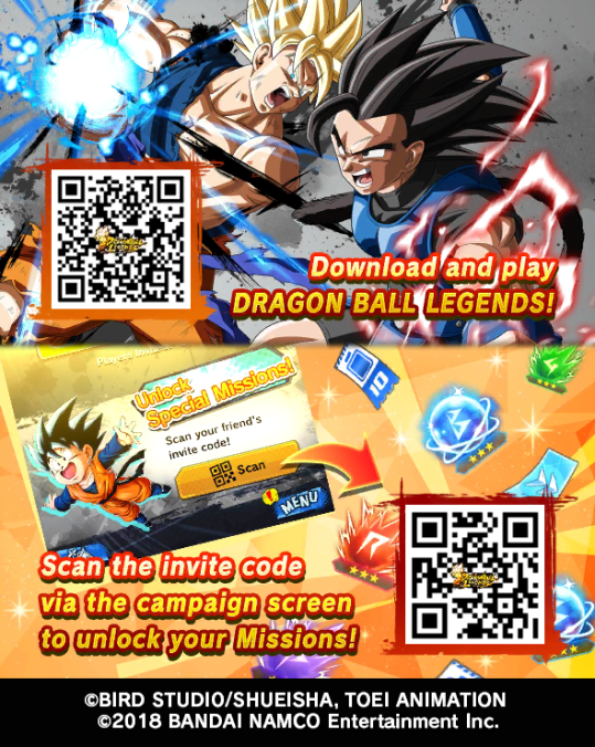 Dragon Ball Legends On Twitter Scan Codes For Legends Friends And The Dragon Ball Radar With The Commands Below 1 Open Your Menu From The Bottom Right Corner On The Main Page - dbz legends roblox
