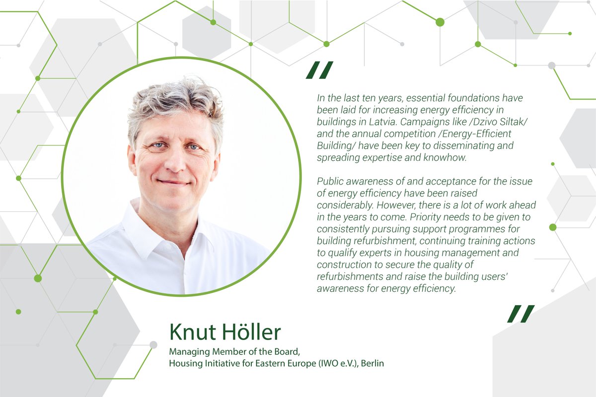 Konkursa #energoefektīvākāēka žūrijas loceklis, IWO pārstāvis pārstāvis Knuts Hellers/ <a href="/gtdknut/">Knut Hoeller</a> aicina līdz š.g. 16.jūnijam iesniegt pieteikumus un parādīt savus energoefektīvos projektus. Konkursa nolikums energoefektivakaeka.lv/index.php/home…

#energoefektīvākāēka2020 | #ESfondi |